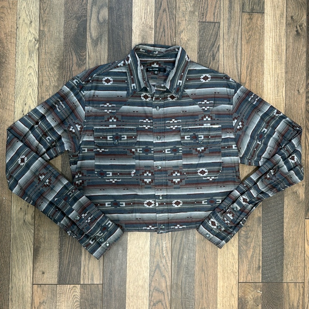 Pearl Snap Croptop